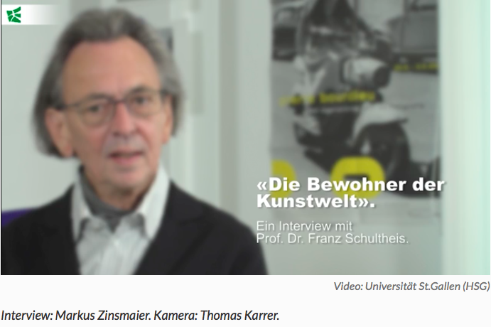 Video-Interview in HSG Focus: "Der Kunstbetrieb ist ein kapitalistischer in einer kapitalistischen Gesellschaft"